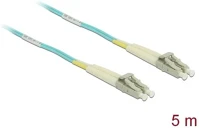 Delock 86561 Lc duplex -> lc duplex m/m adatkábel 5m kék multi-mode om3 kép