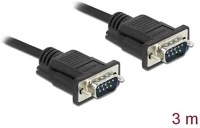 Delock 86575 Serial rs-232 db9 -> serial rs-232 db9 m/m adatkábel 3m fekete kép