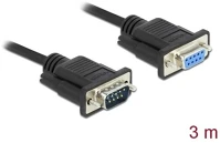 Delock 86584 Serial rs-232 db9 -> serial rs-232 db9 m/f adatkábel 3m fekete kép