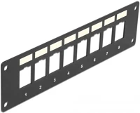 Delock 86597 Keystone patch panel 8 süllyesztett porttal kép