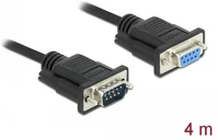 Delock APA-ANYA, 4 M Delock Sub-D9-es, RS-232 soros kábel, apa-anya, 4 m kép
