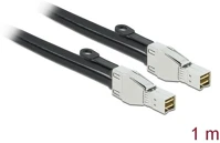Delock 86621 Sas hd sff-8674 -> sas hd sff-8674 m/m adatkábel 1m fekete kép