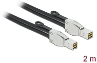 Delock 86622 Sas hd sff-8674 -> sas hd sff-8674 m/m adatkábel 2m fekete kép