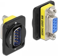 Delock 86704 D-típusú modul db9 dugó - db9 anya kép
