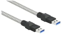 Delock TYPE-A Usb 3.2 gen 1 cable type-a male to type-a male with metal jacket 1m kép