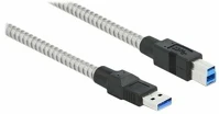 Delock TO TYPE-B DELOCK USB 3.2 Gen 1 Cable Type-A male to Type-B male with metal jacket 2m kép