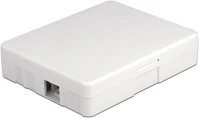 Delock 86842 fehér száloptikai csatlakozódoboz falra szereléshez 2 db sc simplex vagy kép
