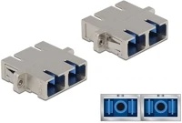 Delock 86873 Sc duplex -> sc duplex f/f adapter fém single-mode kép