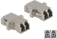 Delock 86874 Lc duplex -> lc duplex f/f adapter fém single-mode kép