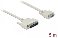 Delock 86876 Soros kábel, d-sub 25 dugó hím d-sub 9 hüvely, 5 m kép