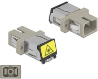 Delock 86889 sc optikai szálas csatlakozó párosító lézervédő zárral / kép