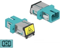 Delock 86890 sc optikai szálas csatlakozó párosító lézervédő zárral / kép