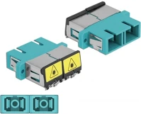 Delock 86895 sc optikai szálas csatlakozó párosító lézervédő zárral / kép