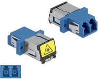 Delock 86898 lc optikai szálas csatlakozó párosító lézervédő zárral / kép