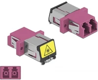 Delock 86901 lc optikai szálas csatlakozó párosító lézervédő zárral / kép