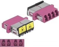 Delock 86906 lc optikai szálas csatlakozó párosító lézervédő zárral / kép