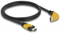 Delock 86988 Hdmi 2.1 -> hdmi 2.1 m/m video kábel 1m fekete 90° fel kép