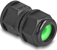 Delock 86995 Rj45 átfűzős coupler/toldó ip67 kapcsolattal, por- és vízhatlan, fekete kép