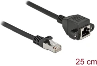 Delock 86998 rj45 cat6a s/ftp -> rj45 cat6a s/ftp m/f adatkábel hosszabbító 0.25m kép