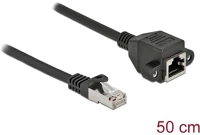 Delock 86999 rj45 cat6a s/ftp -> rj45 cat6a s/ftp m/f adatkábel hosszabbító 0.5m kép