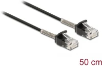 Delock 87015 Rj45 cat6a utp -> rj45 cat6a utp m/m adatkábel 0.5m fekete kép