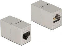 Delock 87037 Rj45 cat6a stp -> rj45 cat6a stp f/f toldó fém kép