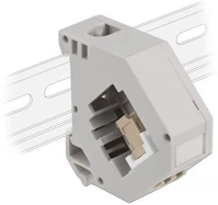 Delock 87193 Lc duplex -> lc duplex f/f keystone din-sín panel szürke-barna kép
