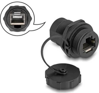 Delock 87246 Rj45 cat.6a toldó lezáró kupakkal ip67 por- és vízhatlan kép