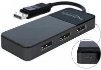 Delock DISPLAYPORT-BEMENET > 3 Delock DisplayPort 1.4-es elosztó 1 x DisplayPort-bemenet > 3 x DisplayPort-kimenet kép