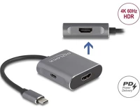 Delock 87805 2-port usb-c video splitter szürke kép