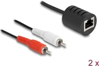 Delock 87857 sztereo audio bővítő rj45 anya - 2 db. rca apa cat.5 akár 50 m 2 db-os kép