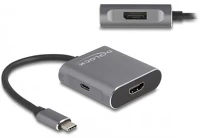 Delock PD-VEL USB Type-C elosztó (DP Alt Mode) - 1 x HDMI + 1 x DisplayPort MST USB Type-C kép