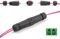 Delock 87874 Lc duplex -> lc duplex f/f adapter fekete apc, ip68 kép