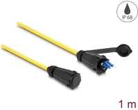Delock 87887 Lc duplex -> lc duplex m/m adatkábel 1m sárga ip68 védősapkával kép