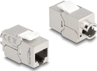 Delock 87891 Keystone modul rj45 anya - lsa cat.6a slim fokos eszköz nélkül szerelhető kép