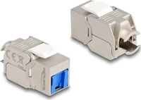 Delock 87898 keystone modul rj45 anya - lsa cat.6a eszköz nélkül használható kék por kép