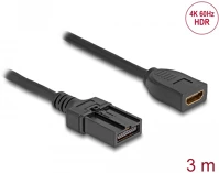 Delock 87905 Hdmi önműködő kábel hdmi-a anya - hdmi-e apa kapcsolattal 3 m, 4k 60 hz-s kép