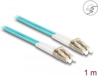 Delock 87907 Lc duplex -> lc duplex m/m adatkábel 1m kék multi-mode, om3 kép