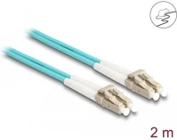 Delock 87908 lc duplex -> sc duplex m/m adatkábel 3m kék singlemode, os2, fém kép