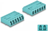 Delock 87927 Optikai szál kapcsolódás hd lc hexaplex anya - lc hexaplex anya vízszínű kép