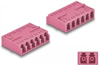 Delock 87928 Optikai szál kapcsolódás hd lc hexaplex anya - lc hexaplex anya ibolya kép