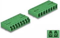 Delock 87929 Optikai szál kapcsolat hd lc octuplex anya - lc octuplex anya zöld kép