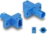 Delock 87938 Optikai szál hibrid párosító lc simplex anya - st simplex anya kék kép