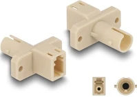 Delock 87939 Optikai szál hibrid párosító lc simplex anya - st simplex anya bézs kép