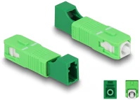 Delock 87940 Optikai szál hibrid párosító sc simplex apa - lc simplex anya zöld kép