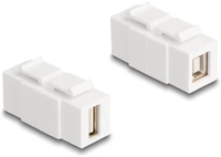 Delock 87951 keystone modul a-típusú usb 2.0 anya   b-típusú usb 2.0 anya, mindkét kép