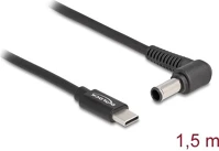 Delock 87981 Usb-c -> dc 6.0 x 4.3mm m/m töltőkábel 1.5m fekete sony kép