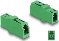 Delock 87984 Optikai szál párosító lc simplex anya - lc simplex anya apc zöld kép
