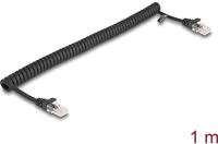 Delock 87992 Rj45 cat5e utp -> rj45 cat5e utp m/m adatkábel 1m fekete tekercselt kép