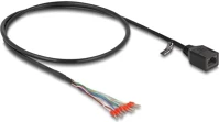 Delock 88005 Rj45 cat5e utp -> 8db nyitott vezeték f/m adatkábel 0.5m fekete kép